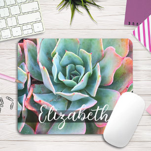 Alfombrilla De Ratón Hermoso guión de nombre personalizado de foto de C