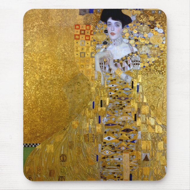 Alfombrilla De Ratón Hermoso la mujer en el oro Gustavo Klimt (Frente)