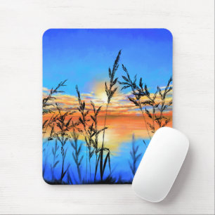 Alfombrilla De Ratón Hermoso Lago Sunset - Espejo - Pintura original