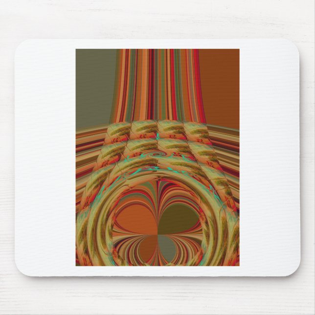 Alfombrilla De Ratón Hermoso motivo marrón dorado tradicional africano (Frente)