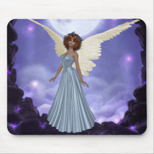 Alfombrilla De Ratón Hermoso Mousepad de Ángel Azul