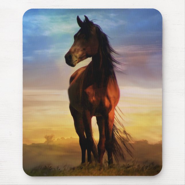 Alfombrilla De Ratón Hermoso Mousepad de Caballo (Frente)