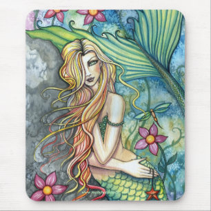 Alfombrilla De Ratón Hermoso Mousepad de Sirena por Molly Harrison