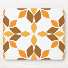 Alfombrilla De Ratón hermoso patrón de flores marrones pétalo
