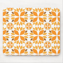 Alfombrilla De Ratón hermoso patrón de flores marrones pétalo