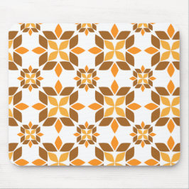 Alfombrilla De Ratón hermoso patrón de flores marrones pétalo