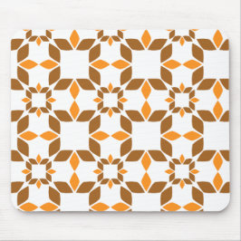 Alfombrilla De Ratón hermoso patrón de flores marrones pétalo
