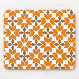 Alfombrilla De Ratón hermoso patrón de flores marrones pétalo