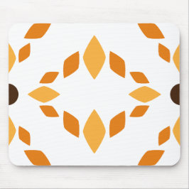 Alfombrilla De Ratón hermoso patrón de flores marrones pétalo
