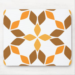 Alfombrilla De Ratón hermoso patrón de flores marrones pétalo
