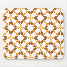 Alfombrilla De Ratón hermoso patrón de flores marrones pétalo