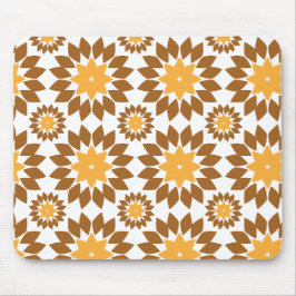 Alfombrilla De Ratón hermoso patrón de flores marrones pétalo