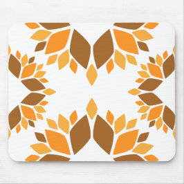 Alfombrilla De Ratón hermoso patrón de flores marrones pétalo