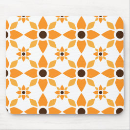 Alfombrilla De Ratón hermoso patrón de flores marrones pétalo