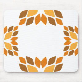 Alfombrilla De Ratón hermoso patrón de flores marrones pétalo