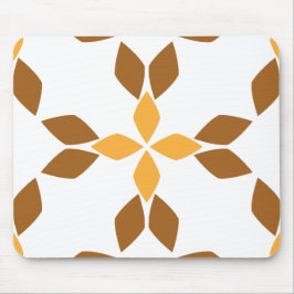 Alfombrilla De Ratón hermoso patrón de flores marrones pétalo
