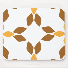 Alfombrilla De Ratón hermoso patrón de flores marrones pétalo