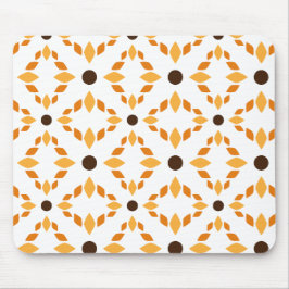 Alfombrilla De Ratón hermoso patrón de flores marrones pétalo