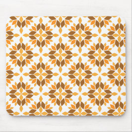 Alfombrilla De Ratón hermoso patrón de flores marrones pétalo