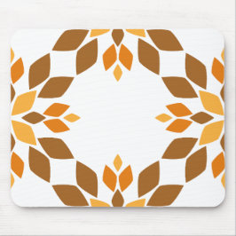 Alfombrilla De Ratón hermoso patrón de flores marrones pétalo