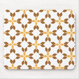 Alfombrilla De Ratón hermoso patrón de flores marrones pétalo