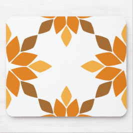 Alfombrilla De Ratón hermoso patrón de flores marrones pétalo