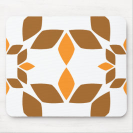 Alfombrilla De Ratón hermoso patrón de flores marrones pétalo