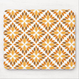 Alfombrilla De Ratón hermoso patrón de flores marrones pétalo