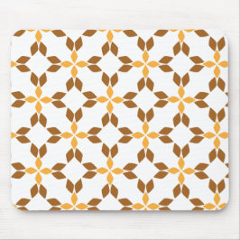 Alfombrilla De Ratón hermoso patrón de flores marrones pétalo