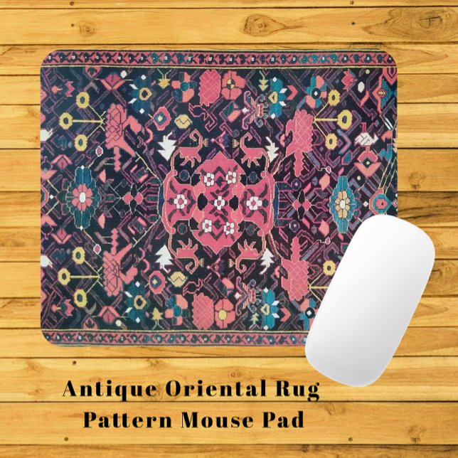Alfombrilla De Ratón Hermoso patrón de la vesícula oriental persa (Handsome Vintage Design Mouse Pad)