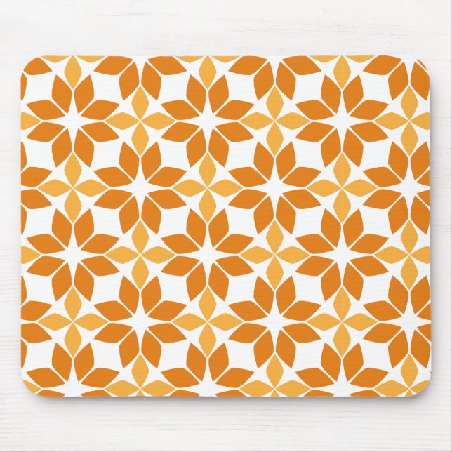 Alfombrilla De Ratón hermoso patrón floral marrón (Frente)