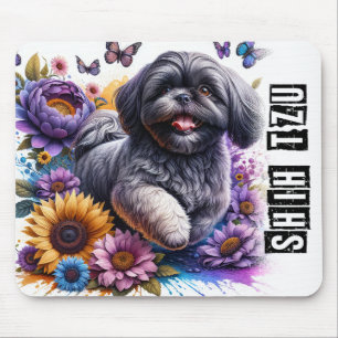 Alfombrilla De Ratón Hermoso perro shih-tzu
