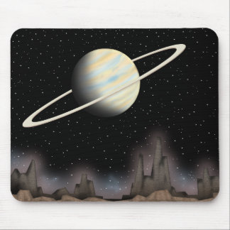 Alfombrilla De Ratón Hermoso planeta en el espacio exterior.
