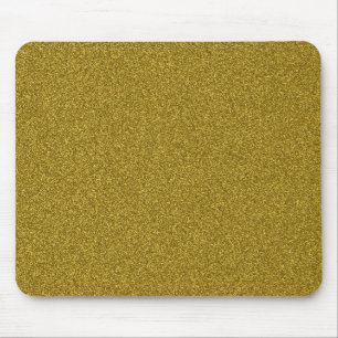 Alfombrilla De Ratón Hermoso purpurina dorado fashinable amarillo