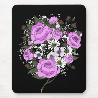 Alfombrilla De Ratón Hermoso ramo de rosas rosadas