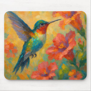 Alfombrilla De Ratón Hermoso ratón de agua de colibrí