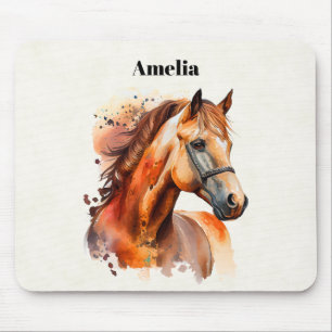Alfombrilla De Ratón Hermoso retrato de caballo de Sorrel
