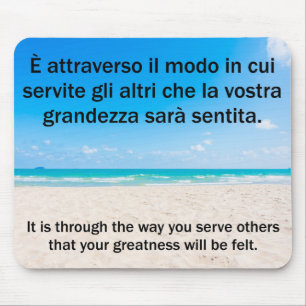 Alfombrilla De Ratón Hermoso servicio a otros diciendo en italiano