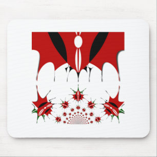 Alfombrilla De Ratón Hermoso tapiz de Kenia: Mariposa de bandera kenian