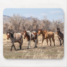 Alfombrilla De Ratón Hermosos caballos en una pastelería