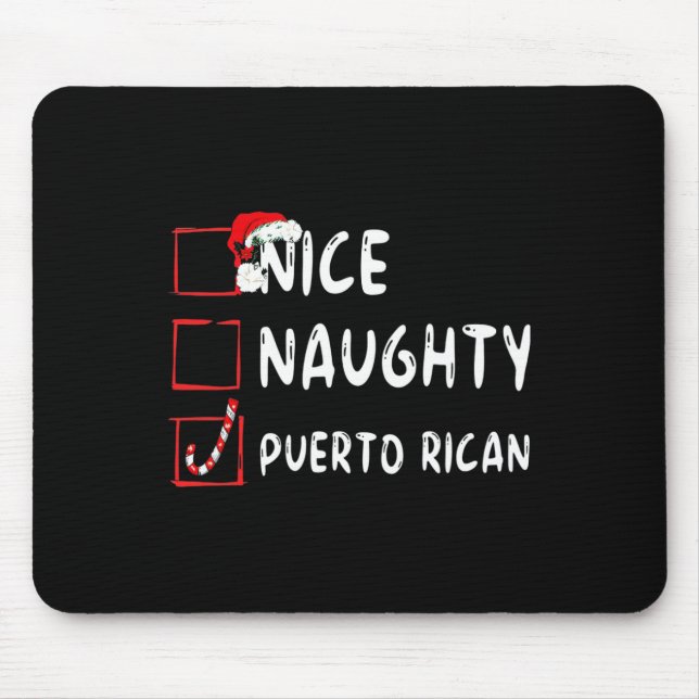 Alfombrilla De Ratón Hermosos Navidades puertorriqueños en Puerto Rico (Frente)
