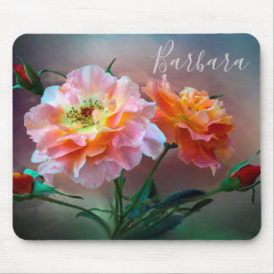 Alfombrilla De Ratón Hermosos Rosas
