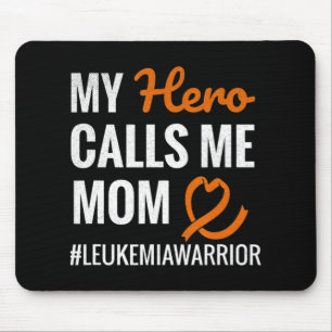 Alfombrilla De Ratón Hero Me Llama Mamá Leukemia Guerrera Leukemia Awar