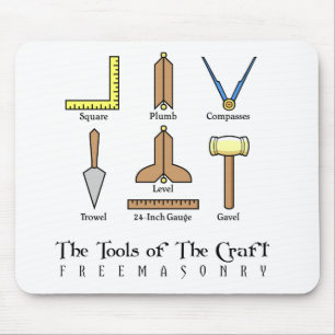 Alfombrilla De Ratón Herramientas de funcionamiento masónicas