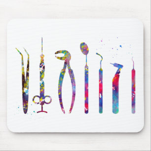 Alfombrilla De Ratón Herramientas del dentista