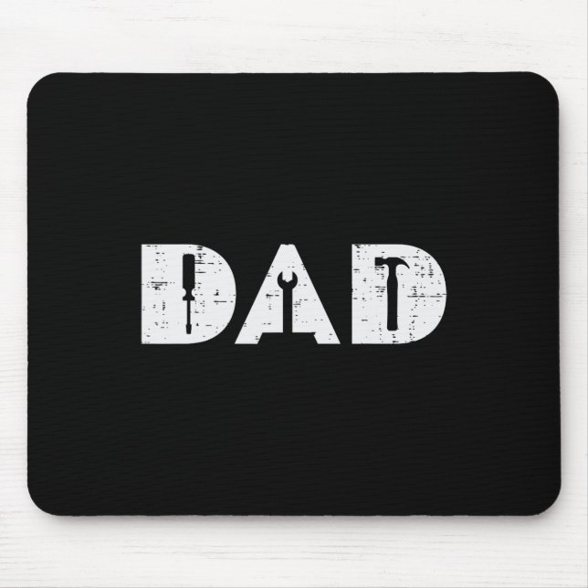 Alfombrilla De Ratón Herramientas útiles Funny Padres Día Mecánico Papá (Frente)