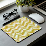 Alfombrilla De Ratón Herringbone Gold<br><div class="desc">Patrón Herringbone de Moda moderna</div>
