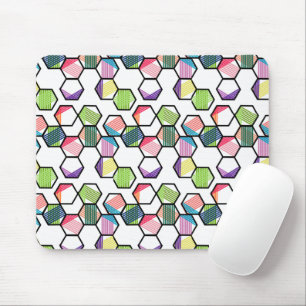 Alfombrilla De Ratón Hexagons con subprocesos