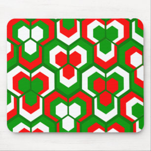 Alfombrilla De Ratón Hexagons Flowers