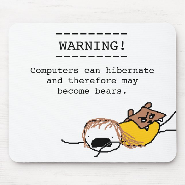 Alfombrilla De Ratón Hibernación Mousepad (Frente)